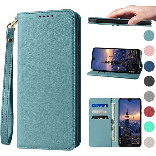 AQUOS R2 SH-03K ケース 手帳型 高質P ンド機能 便利 スプラット同梱 携帯ケース ヘイズブルー 1145