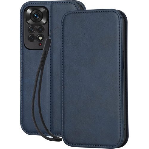 Redmi Note 11 pro 5G ケース 手帳 レザーケースカード収納 内蔵マグネット式 レトロネイビー 1330