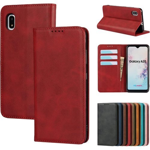 Eastwave for Samsung Galaxy ンド機能 人気 おしゃれ 二つ折り 耐衝撃 5色 レッド 1442