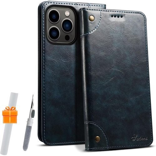 LIAKI iPhone 11Pro ケース 手帳型 型 ケース 多機能 軽量 防塵 薄型 耐衝撃保護 ブルー 1919