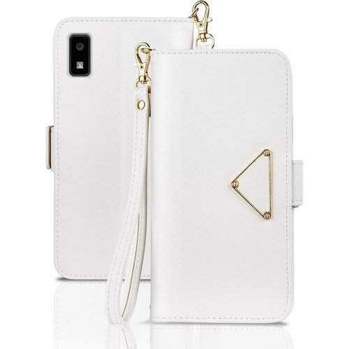 AQUOS wish/wish2 ケース 手帳型 SH 04SH/SHG06/SH-51C/A204SHホワイト 2000