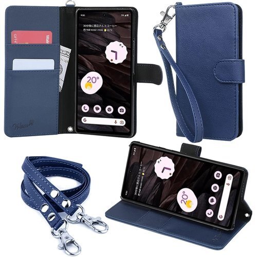 wisers Google Pixel 7a ケース 種付き ハンドストラップ/ネックストラップ 202 新型 2011