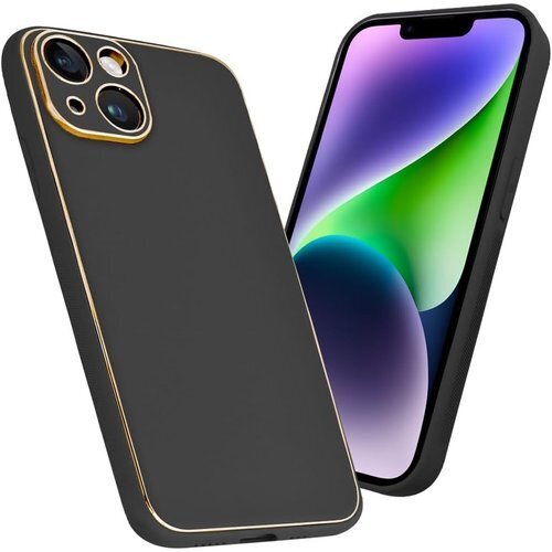 シズカウィル iPhone 14 用 ケース カバー 耐衝撃 スマホケース エレガントーン 1個入り ブラック 2033