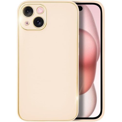 シズカウィル iPhone 15 用 ケース カバー 耐衝撃 スマホケース エレガントーン 1個入り ベージュ 2327