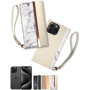 シズカウィル iPhone 15 Pro Max 用 ス ストラップホール ストラップ付 1個入り WHITE 2338