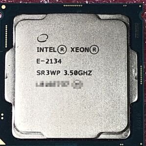 #1179 Intel Xeon E-2134 SR3WP (3.50GHz/ 8MB/ LGA1151) 保証付