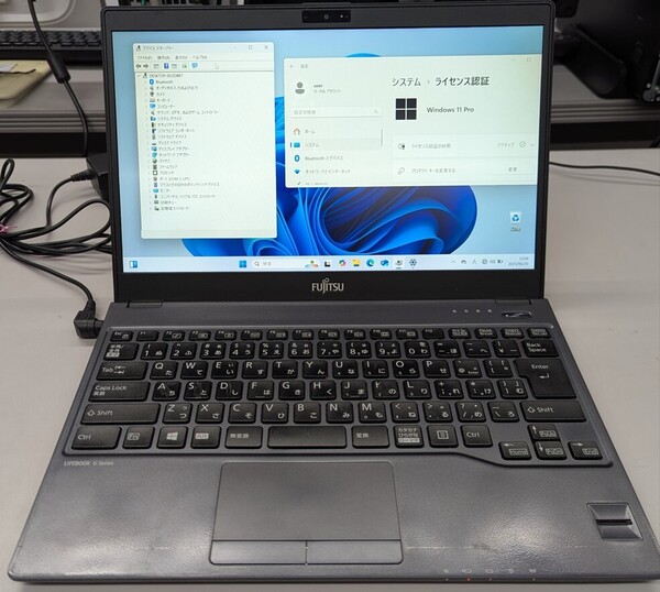 軽量781g 富士通 LIFEBOOK U938/S core i5 7300U 8GB 256GB 13.3インチ モバイルノート