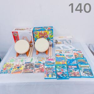 5A118 Nintendo ニンテンドー Wii ゲーム まとめ ソフト カセット コントローラー ホビー 玩具 太鼓の達人 スーパーマリオメーカー 他