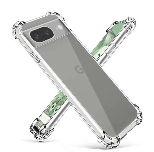 2個セット Google Pixel 8 クリア シリコン ケース カバー ピクセル 8 pixel8 TPU ソフトケース 透明 スマホケース