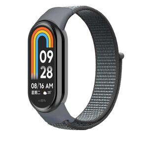 2個セット Xiaomi Smart Band9 グレー 替えベルト バンド 9 8 ナイロン ループ スポーツバンド ナイロンベルト 交換ベルト シャオミ band8