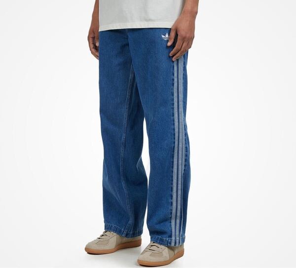 希少 国内完売 adidas Originals アディダス オリジナルス Firebird Denim Jeans ファイヤーバード デニム パンツ ジーンズ 34 インチ L