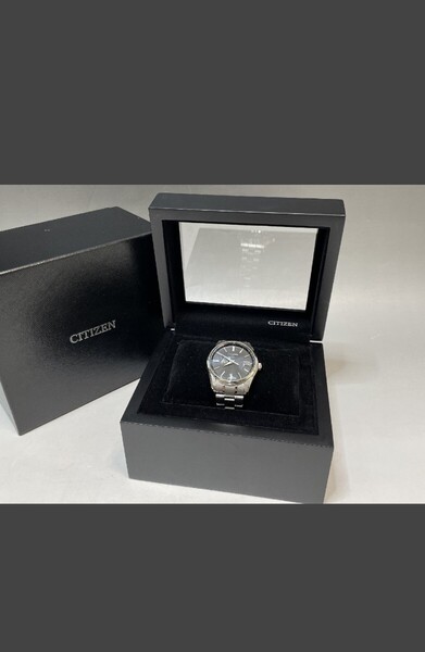 ザ・シチズン 良品 AQ1020-51E ブラック文字盤 チタンベルト 稼働品 シチズン CITIZEN 腕時計 ソーラー
