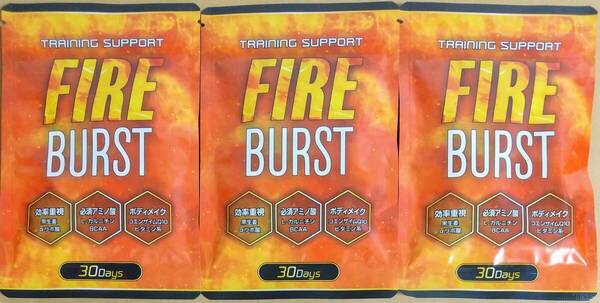 DUEN FIRE BURST 3袋計90日分 ※送料無料(追跡可) L-カルニチン 黒生姜 α‐リポ酸 BCAA コエンザイムQ10 サプリメント