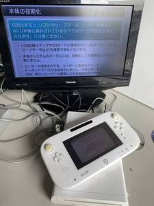 ⑲t641◆Nintendo 任天堂◆Wii U 本体 8GB WUP-010/WUP-001 アクセサリー ゲーム機 ソフト ピクミン3 コントローラー 通電確認済み