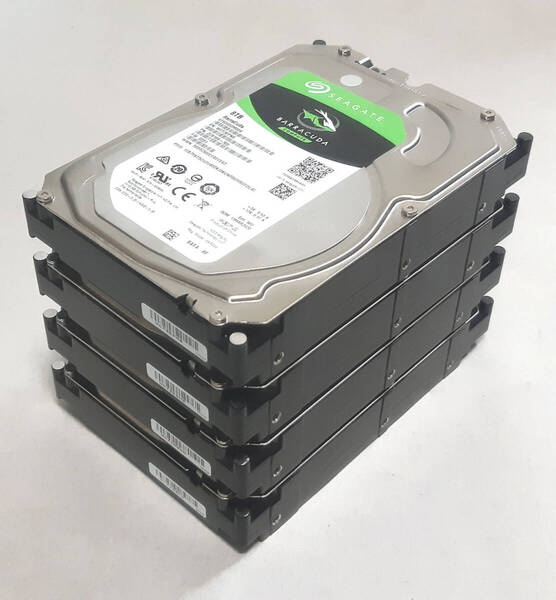 Seagate ST8000DM004 8TB 3.5インチHDD 4台セット 中古