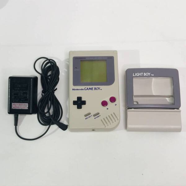 ★送料無料★匿名配送★Nintendo ニンテンドー 任天堂 初代 ゲームボーイ GAMEBOY LIGHTBOY ACアダプター付き