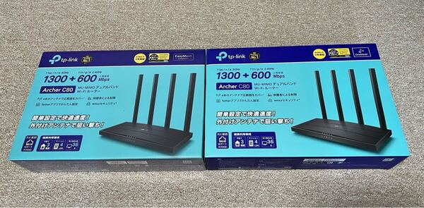 tp TP-Link Archer 無線LANルーター C80 2台(内1台は未開封)
