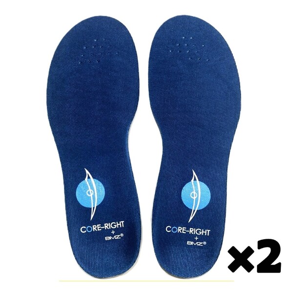 b【2点セット BMZ監修 CORE-RIGHT インソール 25.0 cm~26.5 cm Mサイズ】 コアライト トレーニング 男女兼用 美脚効果 衝撃吸収