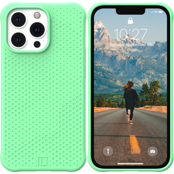 未使用品 U by UAG iPhone13 Pro用耐衝撃シリコンケース DOT スペアミント 国内正規代理店品 URBAN ARMOR GEAR UAG-UIPH21MB-DT-SM