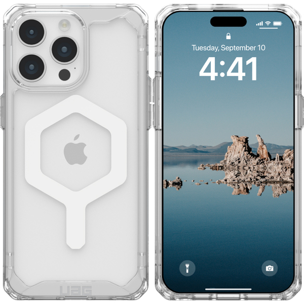 新品 未使用品 UAG iPhone15 Pro Max Magsafe PLYO アイス/ホワイト 正規品 URBAN ARMOR GEAR UAG-IPH23LA-YMS-I/W クリアケース 透明