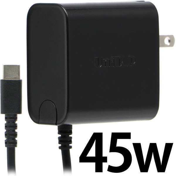 未使用品 プリンストン タイプC PD3.0対応 急速充電器 最大出力45W USB Type-C オス Power Delibery 最大20V/2.25A ACアダプター PPS-PD45C