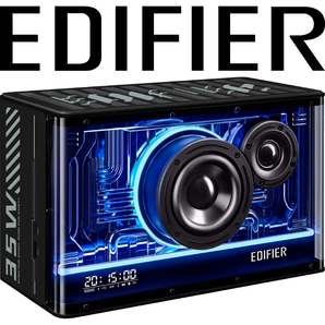 未使用品 Edifier 40W Bluetooth5.3 スピーカー GaN USB充電器搭載 パワード USB 3.5mmステレオミニジャック LED 小型 高音質 ED-QD35-BK
