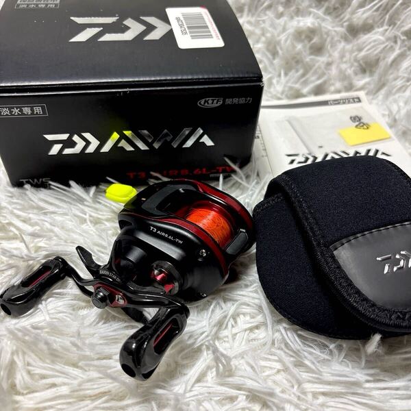 【送料無料】 DAIWA ダイワ T3 エア AIR 8.6L-TW 左ハンドル レフトハンドル 箱 ソフトケース付 ベイトリール 淡水専用 TWS K.T.F開発協力