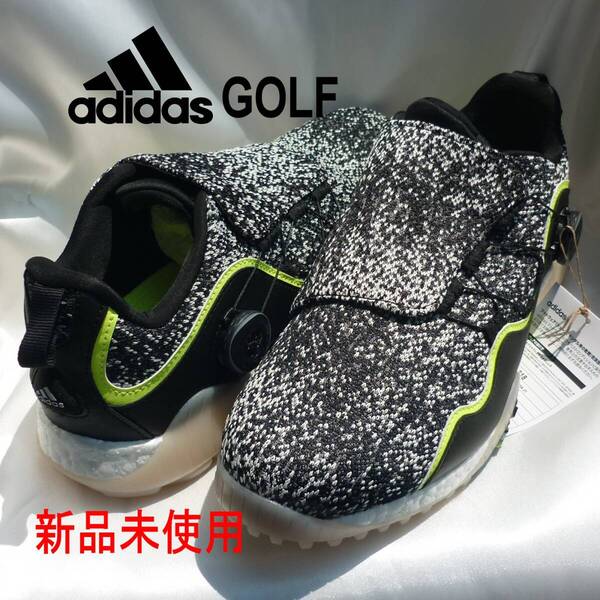 新品◆送料無料27cmアディダス adidas GOLF メンズ ゴルフシューズ コードカオス ボア21 ニットアッパー黒 ダイアル