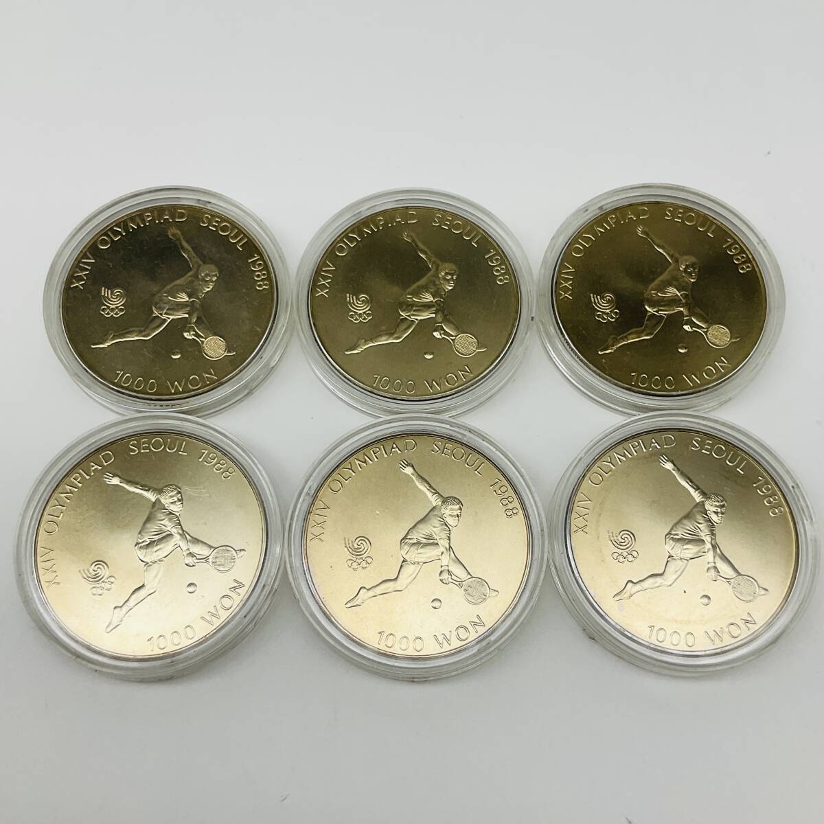 2168.【韓国銀貨】1988年銀貨 2種セット 古銭 コイン 硬貨 Yahoo!オークション -「ソウルオリンピック銀貨」の落札相場