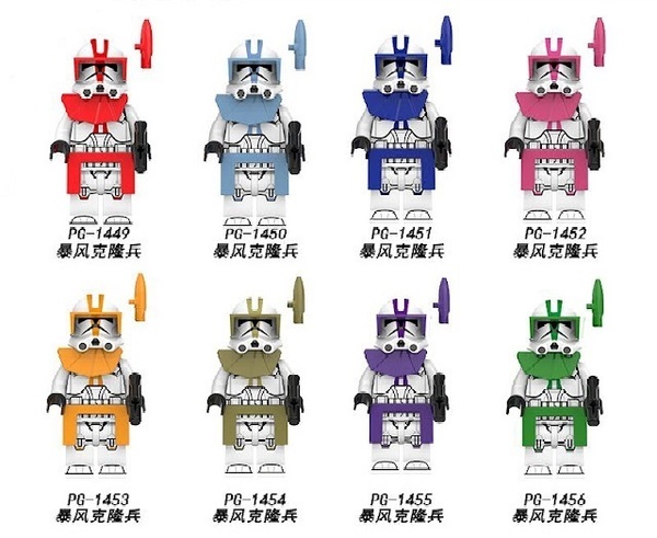レゴ互換 クローントルーパー・バイザー装備A 8体