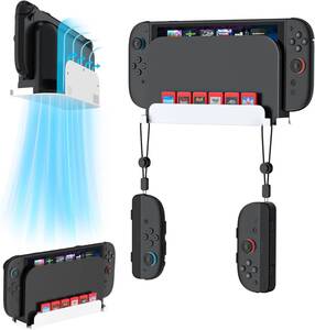 EJGAME Switch2壁掛け収納スタンド Switch2壁式収納とディスプレイマウント ドック/本体/ストラップ/Joy-Con2全収納& スッキリ整理