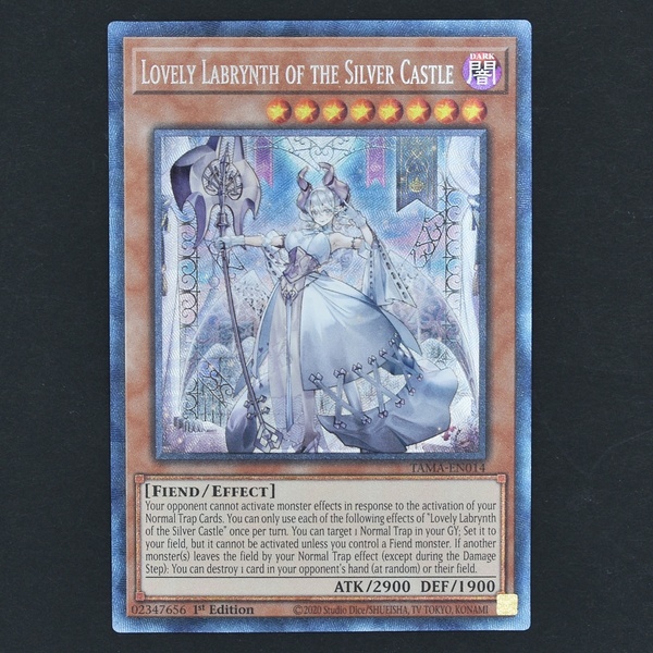 遊戯王 英語版 白銀の城のラビュリンス コレクターズレア TAMA-EN014 1st Edition Lovely Labrynth of the Silver Castle