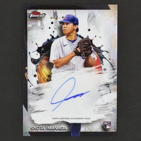 今永昇太 直筆サインカード 2024 Topps Finest Shota Imanaga FA-SI RC Autograph ルーキーカード シカゴ・カブス Cubs MLB メジャーリーグ