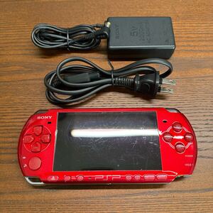 PSP-3000 SONY レッド PSP メモリースティック付き プレイステーションポータブル