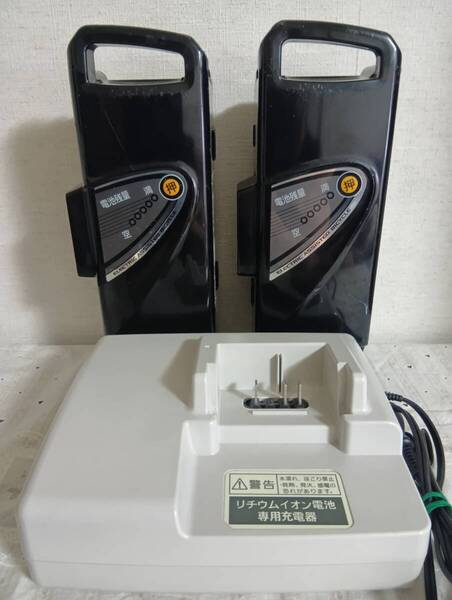 Panasonic バッテリー NKY450B02B 2個 + 充電器 セット パナソニック 電動自転車 リチウムイオンバッテリー 長押し3点灯