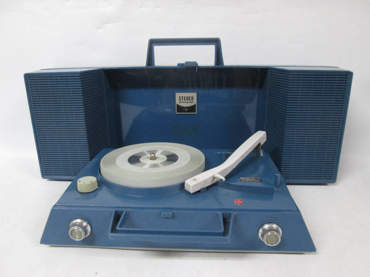 レトロ ナショナル ポータブルレコードプレーヤ Yahoo!オークション -「ナショナル ポータブルレコード