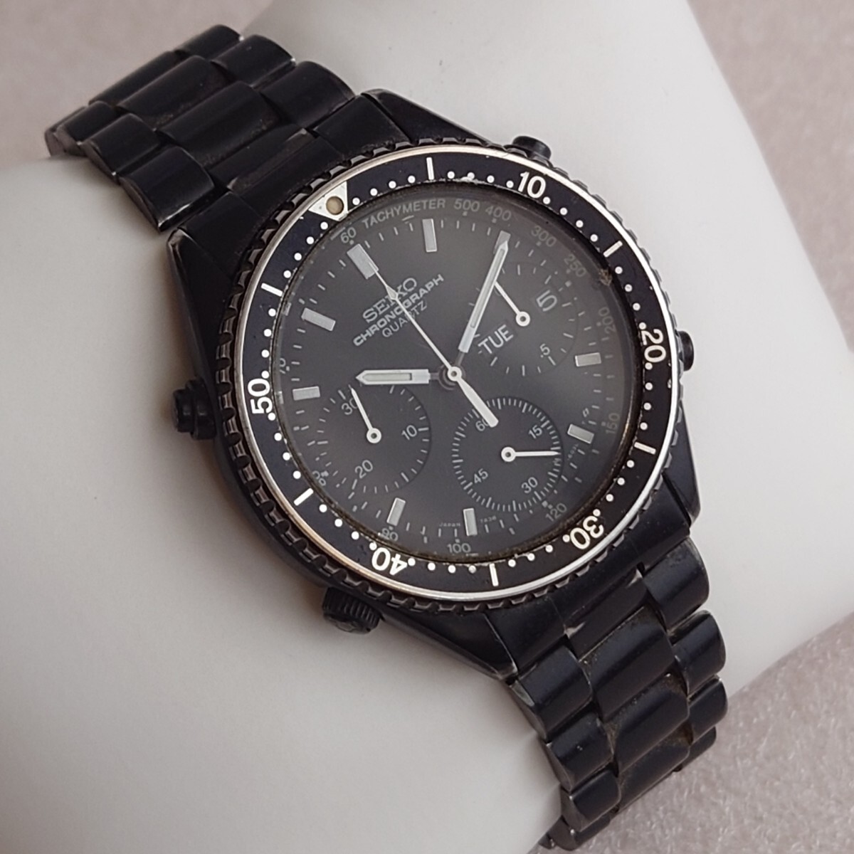 セイコー スピードマスター 7A38-7010 黒文字盤 クロノ メンズ 腕時計 Yahoo!オークション -「seiko 7a38」(セイコー) (さ行)の落札