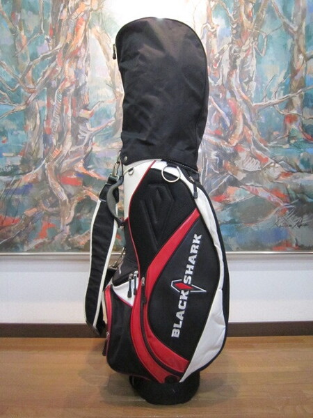 良品 センス抜群! キャディ ゴルフバッグ ブラックシャーク BLACK SHARK GOLF アプローチ用バッグ差込可