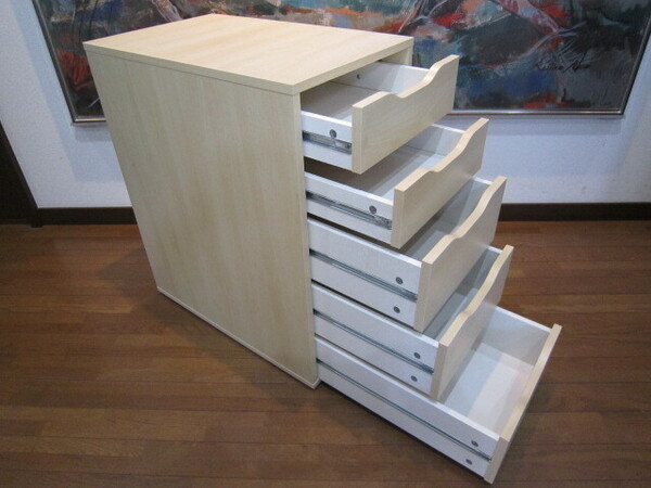IKEA イケア お洒落 機能性抜群 引き出しユニット ホワイトステイン オーク調 36x70cm ALEX アレクス 1/2