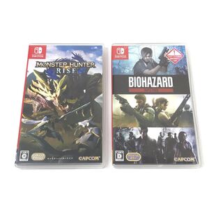 θ【現状品/動作未確認/対象年齢17才以上】任天堂 Switchソフトまとめ モンスターハンターライズ/バイオハザード トリプルパック θ-1181D