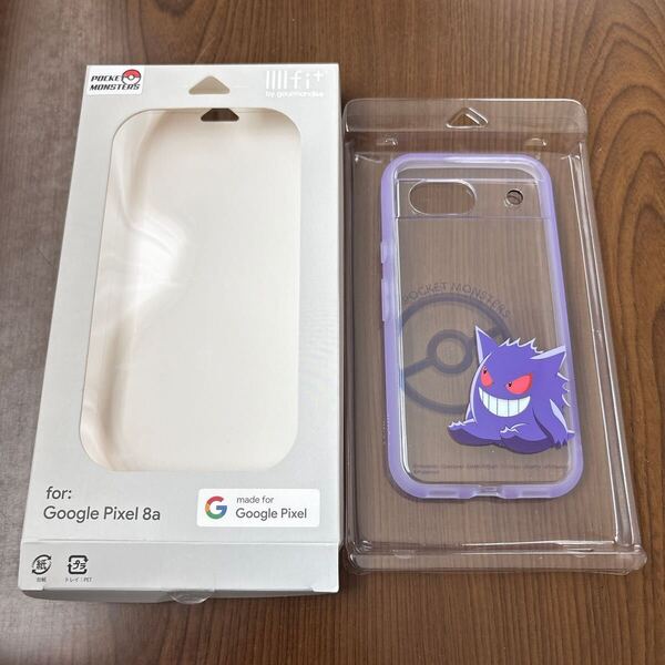 706p1805☆ グルマンディーズ ポケットモンスター IIIIfit Clear(イーフィット クリア) Google Pixel 8a 対応 ケース ゲンガー POKE-917B