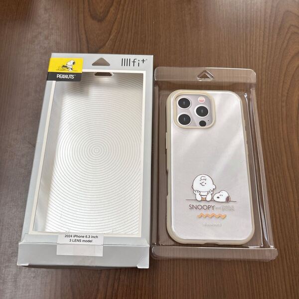706p2504☆ グルマンディーズ ピーナッツ スヌーピー IIIIfit Clear iPhone16 Pro 対応 ケース チャーリー・ブラウン SNGG-83D