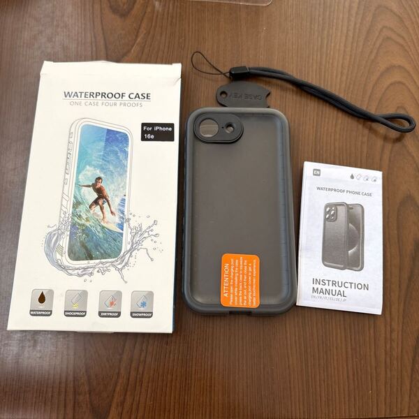 706p2510☆ Cozycase トップクラス 米軍IP68完全防水防塵 2m耐衝撃 全面保護 対応 iPhone 16e 用 SE 4 第四世代 iphonese SE4 携帯ケース