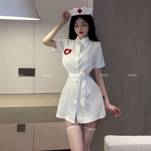 ナース服 コスプレ衣装 白看護師 セクシー ハロウィン 女医 ランジェリー コスチューム ベビードール セクシー制服 コスプレ衣装
