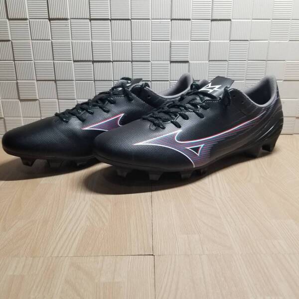 送料無料・新品未使用!!ミズノ MIZUNO サッカーシューズ スパイク / ミズノ アルファ SELECT / 黒 定価9900円 27.5cm