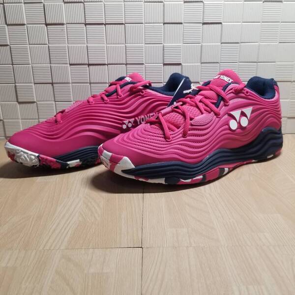 送料無料・新品未使用!!ヨネックス YONEX テニスシューズ / パワークッション フュージョンレブ 5 ウィメン GC / 定価16940円 23.5cm