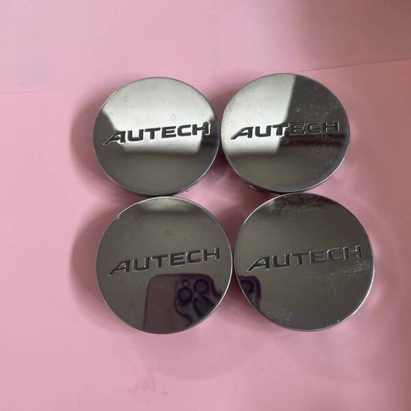 C151-46★日産 E11 ノート ライダー純正AUTECH ホイール用センターキャップ中古4枚★54mm★キューブ マーチ ティーダ ウイングロード等