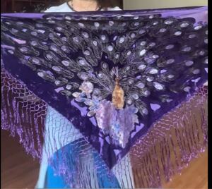 ベリーダンスヒップスカーフダンスアクセサリージプシーベルトヴィンテージ オリエンタル ダンス スカーフ ペルシャ柄中古品