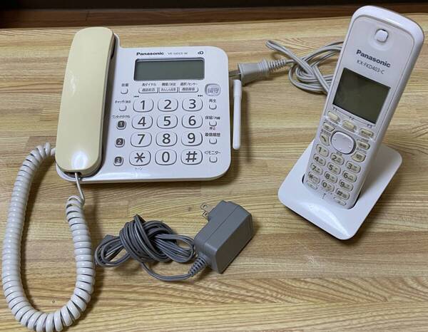 ◆即決 VE-GD23DL-W Panasonic パナソニック コードレス電話機 親機 VE-GD23-W 増設 子機 KX-FKD403-C パナソニック