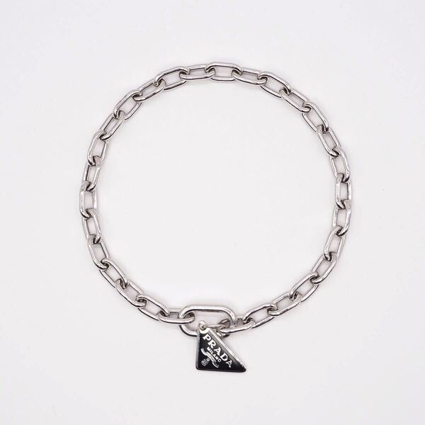 PRADA ロゴプレート チェーンブレスレット シルバー925 プラダ